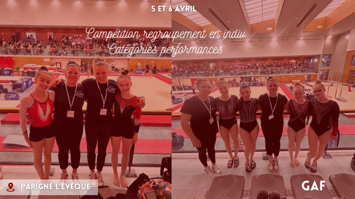 Compétition regroupement GAF – catégories&nbsp;nationales