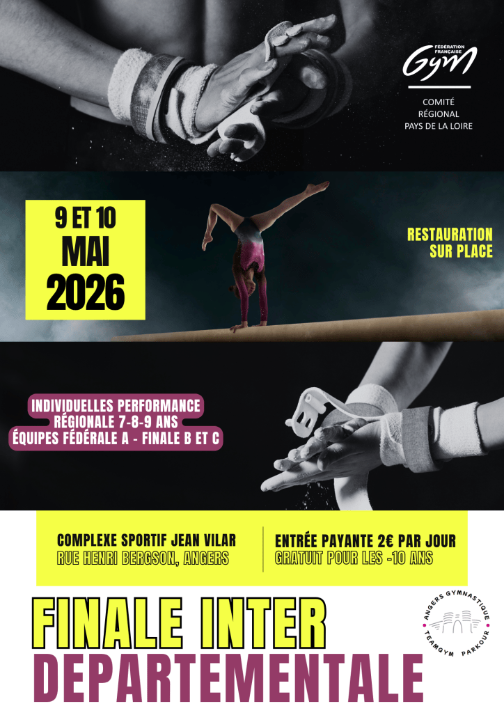 COMPÉTITION INTER DÉPARTEMENTALE À ANGERS – 9 & 10 MAI&nbsp;2026